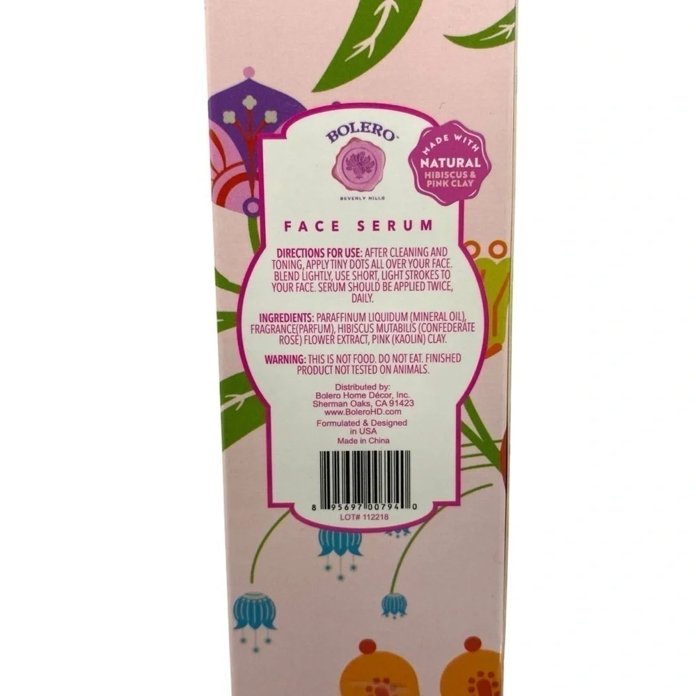 Bolero Face Serum, Jade Roller, Eye Cream Skincare Set